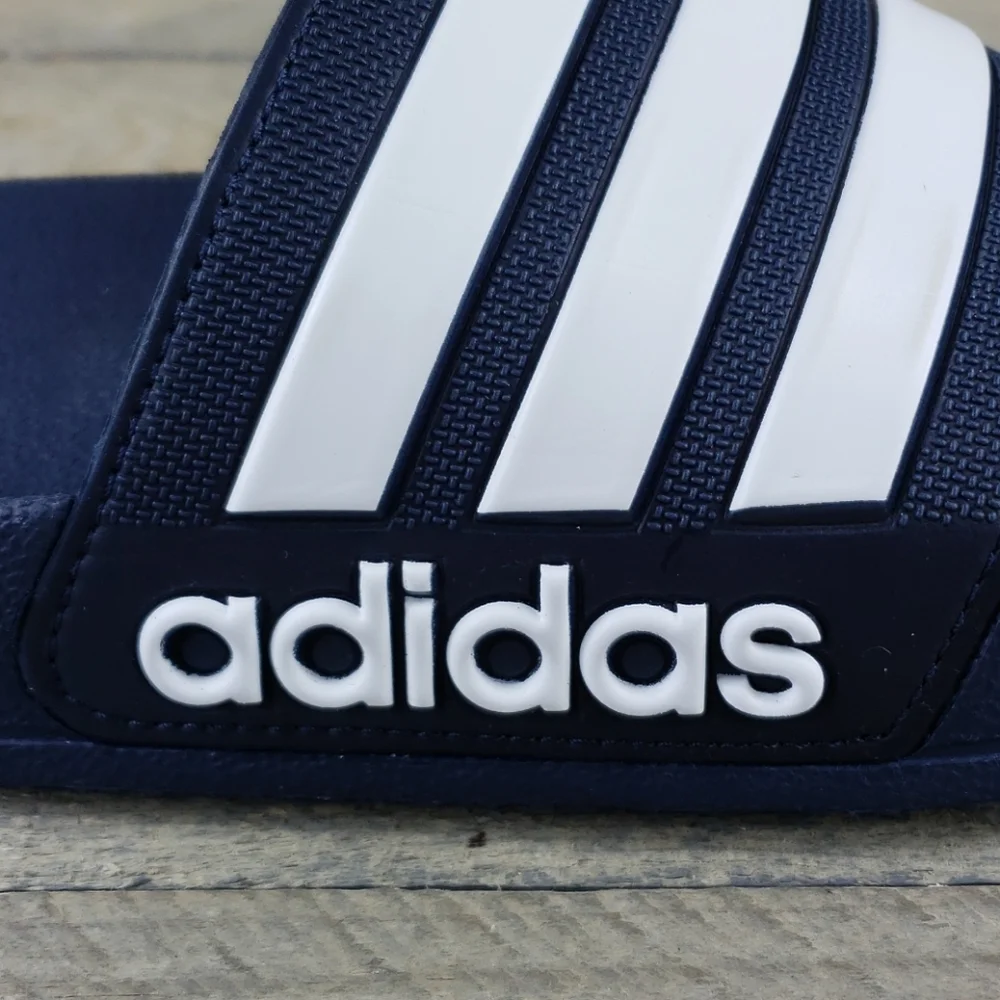 adidas Adilette Cloudfoam Shower Casual Slides Navy White